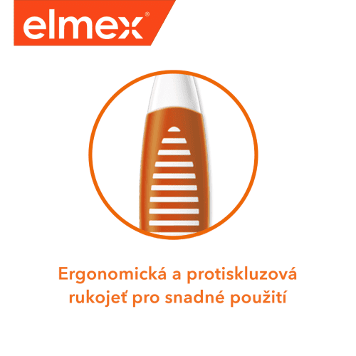 Ergonomická a protiskluzová rukojeť zubního kartáčku