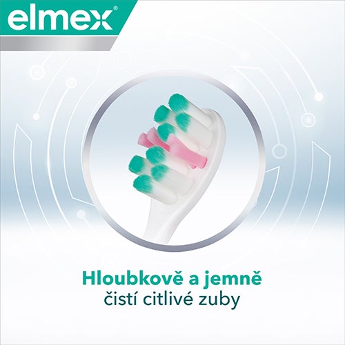 Ilustrace štětin zubního kartáčku.