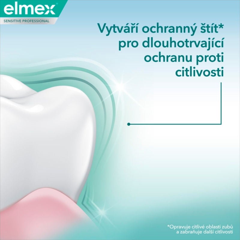 Vytáří ochranný štít* pro dlouhotrvající ochranu proti citlivosti